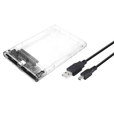 2.5 Inch SATA SSD Enclosure USB 3.0 Transparent Case